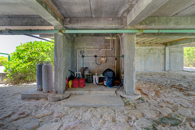 Below the house